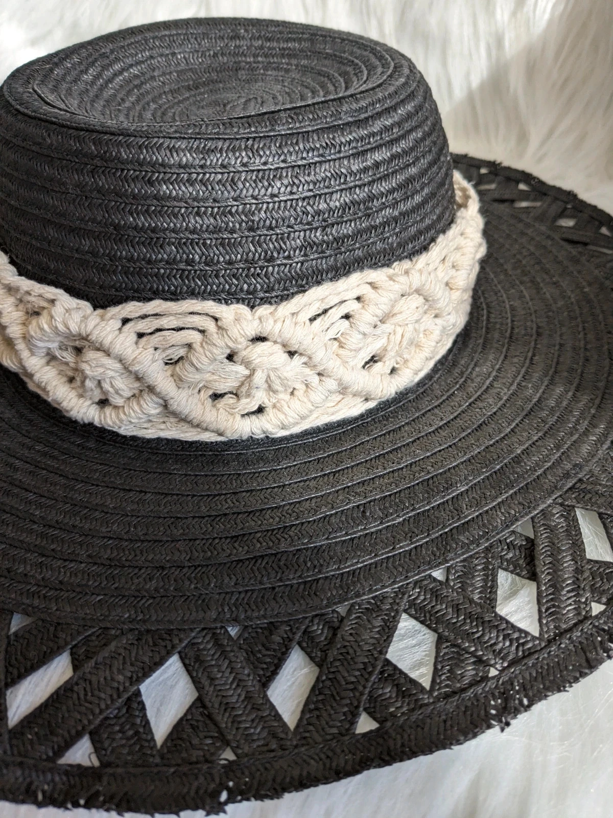 Sombrero bohemio de macramé – photo 3